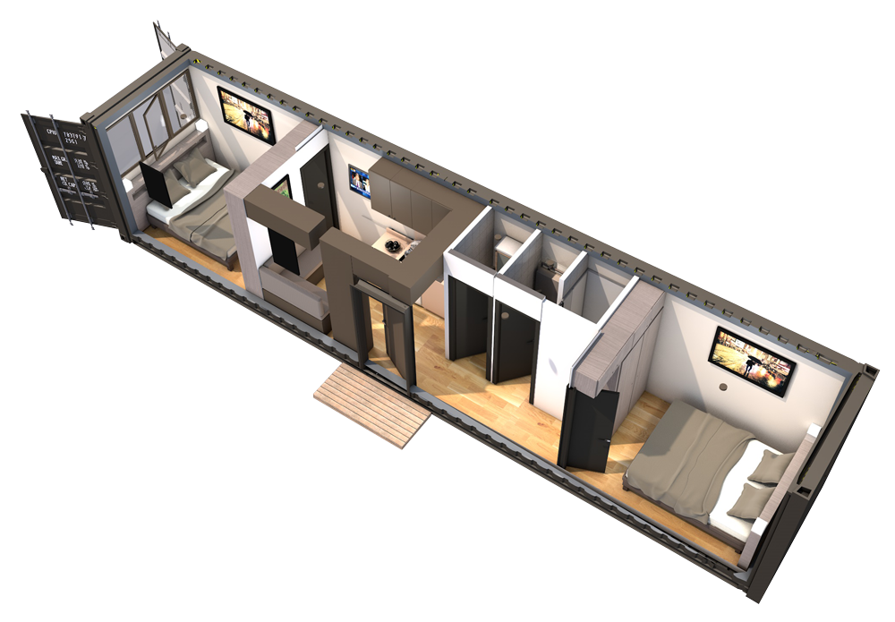 Conteneurs aménagés  40 pieds